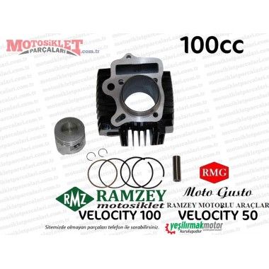 Ramzey, RMG Moto Gusto Velocity Silindir Piston Segman Seti (100cc)