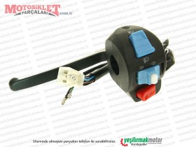 Hsun HS50QT-12 Scooter Sol Kumanda Paneli Komple