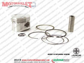 Arora AR 150T-15 Patlakgöz Scooter Piston Sekman Takımı