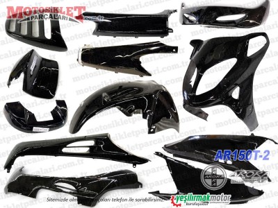 Arora AR150T-2 ASYA Royal AS150T1, ERSİ YB150T-2, ÇELİK Tiger 150 JJ150T-5, RAMZEY RMZ 150T-2, Maxi Scooter Kaporta, Grenaj Seti Komple - KARIŞIK RENK -STOP ALT PLASTİĞİ YOKTUR (Sele Altları Salcano Yazılı Gelmekte)