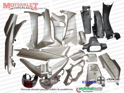 Arora KS100-7 Cup Komple Kaporta Grenaj Seti - Gri