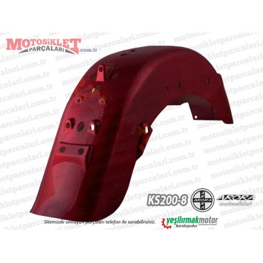 Arora KS 200-8 Chopper Arka Çamurluk - Bordo