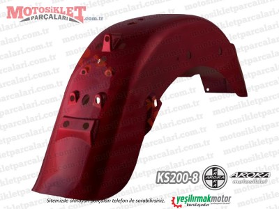 Arora KS 200-8 Chopper Arka Çamurluk - Bordo