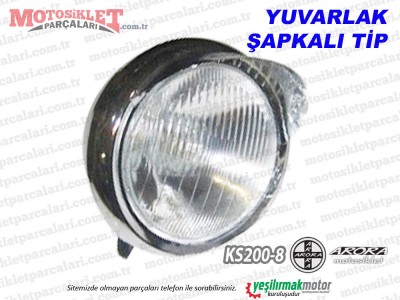 Arora KS 200-8 Chopper Far Komple (Yuvarlak, Şapkalı Tip)