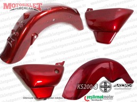 Arora KS 200-8 Chopper Komple Kaporta, Grenaj Takımı - Bordo