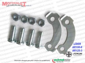 Arora Lider AR100-8, AR125-3 Arka Zincir Dişli Bağlantı Sacı ve Civata Takımı