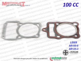 Arora Lider AR100-8, AR125-3 Silindir Alt, Üst Conta Takımı (100cc)