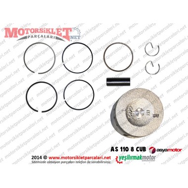 Asya Motor AS 110-8 Cub Piston Grubu