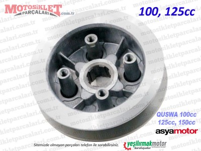 Asya Quswa QS100, QS125, QS150 Debriyaj Baskı Flanşı Takım (4 Vidalı)