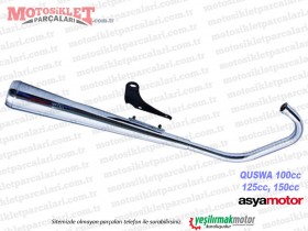 Asya Quswa QS100, QS125, QS150 Egzoz Komple, Nikelajlı