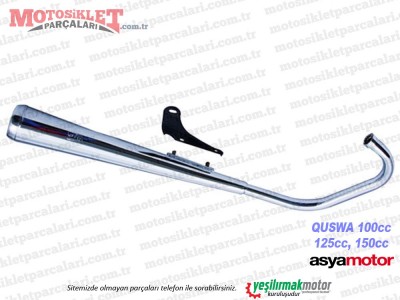 Asya Quswa QS100, QS125, QS150 Egzoz Komple, Nikelajlı