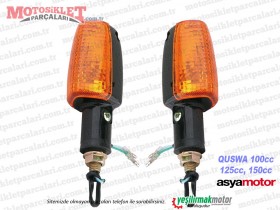 Asya Quswa QS100, QS125, QS150 Ön Sağ, Sol Sinyal Takımı