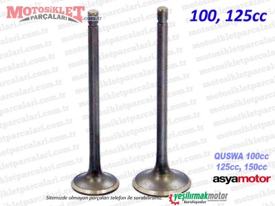 Asya Quswa QS100, QS125, QS150 Supap Takımı