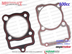 Asya Quswa QS100, QS125, QS150 Silindir Alt, Üst Conta Takımı (100cc)