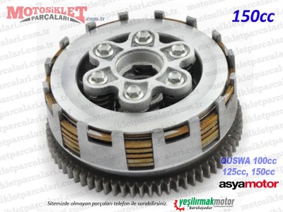 Asya Quswa QS100, QS125, QS150 Debriyaj Komple (150cc) 70 Diş