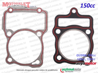 Asya Quswa QS100, QS125, QS150 Silindir Alt, Üst Conta Takımı (150cc)