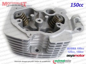 Asya Quswa QS100, QS125, QS150 Silindir Üst Kapağı Komple Dolu (150cc)