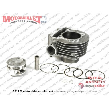 Asyamotor Royal AS150T1 Maxi Scooter Silindir Piston ve Sekman Seti