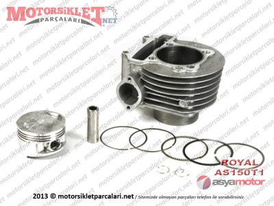 Asyamotor Royal AS150T1 Maxi Scooter Silindir Piston ve Sekman Seti