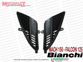 Bianchi Mach 150, Falcon 125 Far Grenajı Sağ-Sol Kapak Takım - KIRMIZI