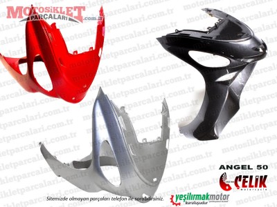 Çelik Angel 50 KD50QT-4 Scooter Ön Panel Alt Grenaj, Burun siyah renk