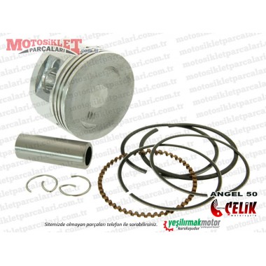 Çelik Angel 50 KD50QT-4 Scooter Piston Sekman Seti