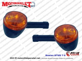 Çelik Boatian BT 125 T-2 Arka Sağ Sol Sinyal Takımı