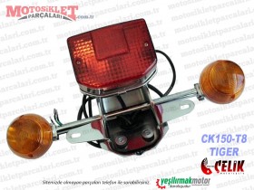 Çelik CK150-T8 Tiger Arka Stop ve Sinyal Lambası Komple