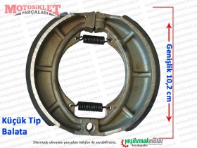 Çelik SK125-7 Fren Balatası - KÜÇÜK TİP (10,2 cm Genişlik)