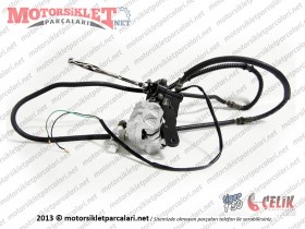 Çelik Tiger 150 Maxi Scooter Arka Fren Merkezi Komple - SİYAH RENK