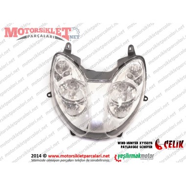 Çelik Wind Hunter XT150T-8 Scooter Far Komple