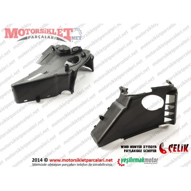 Çelik Wind Hunter XT150T-8 Scooter Motor Kapağı Alt Üst