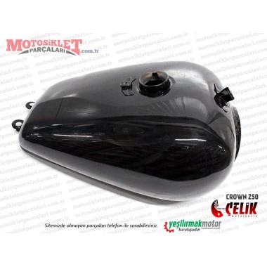 Çelik Crown XT250-16 Chopper Benzin Deposu, Yakıt Tankı