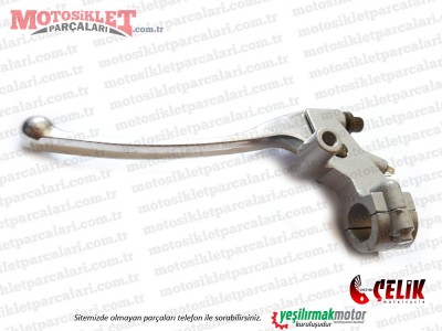 Çelik Crown XT250-16 Chopper Debriyaj Kolu ve Kütüğü Komple - GRİ