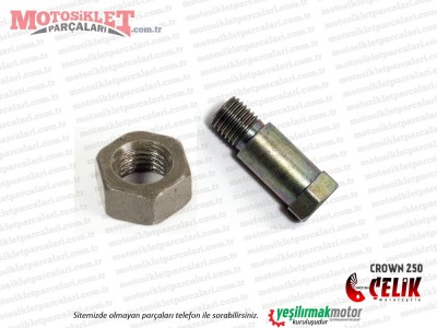 Çelik Crown XT250-16 Chopper Yan Ayak Pimi ve Somunu