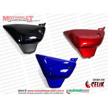 Çelik Crown XT250-16 Chopper Yan Panel, Kapak Sağ-Sol Takım 