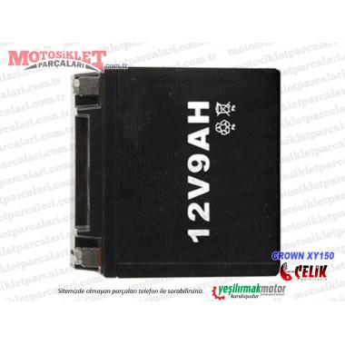 Çelik Crown XY150 Chopper Aküsü 12V 9Ah