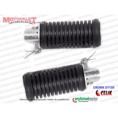 Çelik Crown XY150 Chopper Arka Basamak Takımı