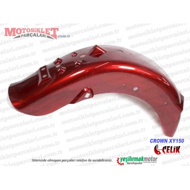 Çelik Crown XY150 Chopper Arka Çamurluk - Bordo