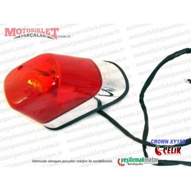 Çelik Crown XY150 Chopper Arka Stop Lambası - Komple