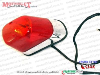 Çelik Crown XY150 Chopper Arka Stop Lambası - Komple