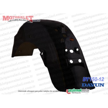 Dayun DY150-12 Chopper Arka Çamurluk - Siyah