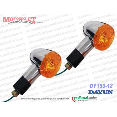 Dayun DY150-12 Chopper Arka Sinyal Lambası Sağ-Sol Takım