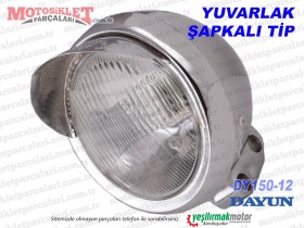 Dayun DY150-12 Chopper Far Komple (Yuvarlak, Şapkalı Tip)