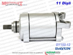 Dayun DY150-12 Chopper Marş Motoru - 11 Diş