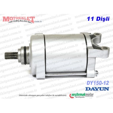 Dayun DY150-12 Chopper Marş Motoru - 11 Diş