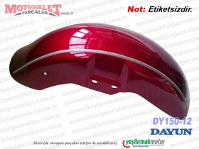 Dayun DY150-12 Chopper Ön Çamurluk - Bordo