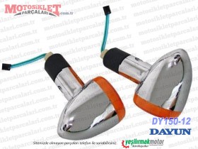 Dayun DY150-12 Chopper Ön Sinyal Lambası Sağ-Sol Takım