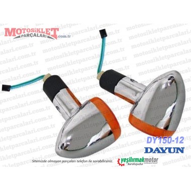 Dayun DY150-12 Chopper Ön Sinyal Lambası Sağ-Sol Takım