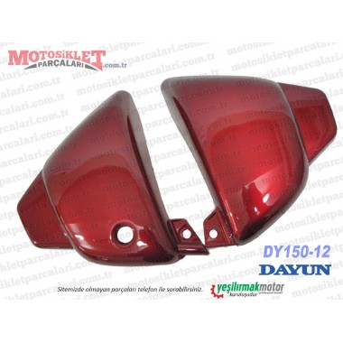 Dayun DY150-12 Chopper Yan Panel, Kapak Sağ-Sol Takım - Bordo